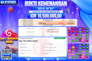 BUKTI WITHDRAW GTATOGEL KEMENANGAN JACKPOT DI SLOT SWEET BONANZA 1000